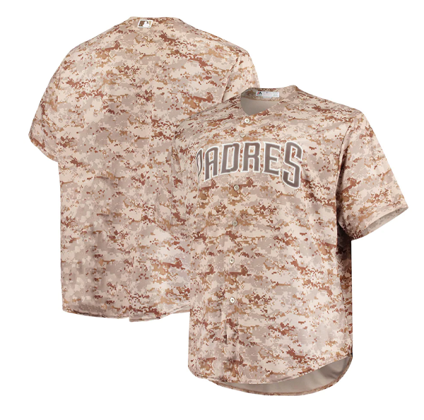 Men's San Diego Padres Blank Camo Majestic Team Cool Base Stitched Jersey
